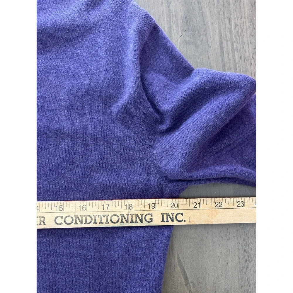 Daniel Cremieux Signature Collection‎ Purple Supima Cotton V-Neck Sweater Mens M